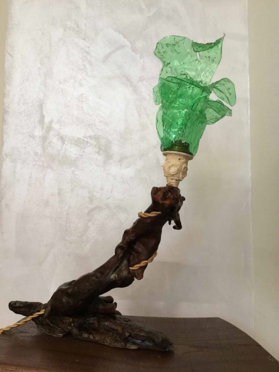 Tra Natura (legno) e riciclo (bottiglia di plastica)
