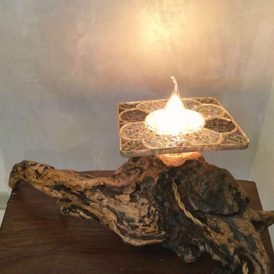 Legno e riciclo basamento in plastica